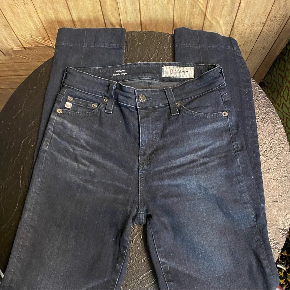 Ag highrise straight legged jeans